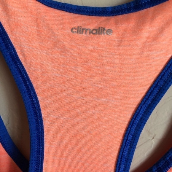 Adidas Climalite Neon Orange Tank Top - Picture 6 of 7